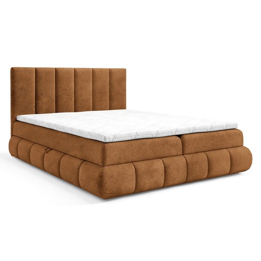 Łóżko kontynentalne w kolorze koniaku 5 rozmiarów Z5-G32 ze sklepu Edinos.pl w kategorii Łóżka i materace - zdjęcie 187352146