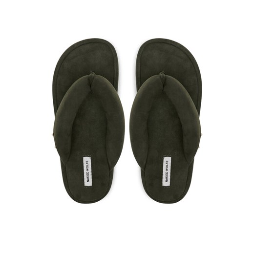 Japonki Naked Wolfe Hilary Zielony ze sklepu eobuwie.pl w kategorii Klapki damskie - zdjęcie 187352199