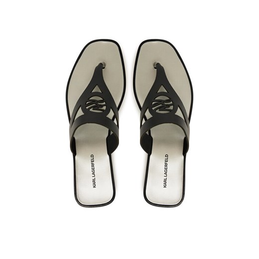 Japonki KARL LAGERFELD Skoot II KL80407 Czarny ze sklepu eobuwie.pl w kategorii Klapki damskie - zdjęcie 187352247