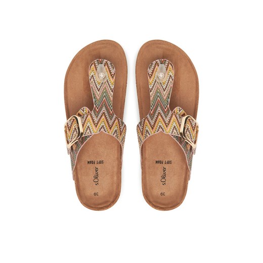 Japonki s.Oliver 5-27108-44 Czarny ze sklepu eobuwie.pl w kategorii Klapki damskie - zdjęcie 187352256