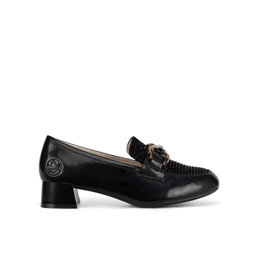 Loafersy Rieker 45055-00 Czarny ze sklepu eobuwie.pl w kategorii Półbuty damskie - zdjęcie 187352259