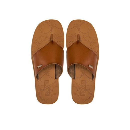 Japonki Roxy ARJL101150 Brązowy ze sklepu eobuwie.pl w kategorii Klapki damskie - zdjęcie 187352309