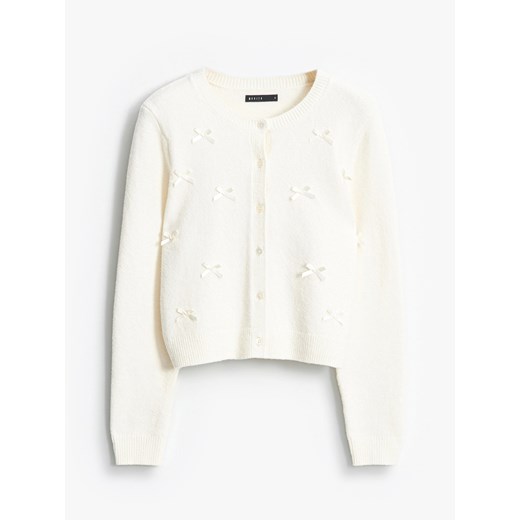 Mohito - Kardigan - kremowy ze sklepu Mohito w kategorii Swetry damskie - zdjęcie 187353116