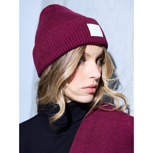 Mohito - Bordowa czapka beanie - kasztanowy ze sklepu Mohito w kategorii Czapki zimowe damskie - zdjęcie 187353195