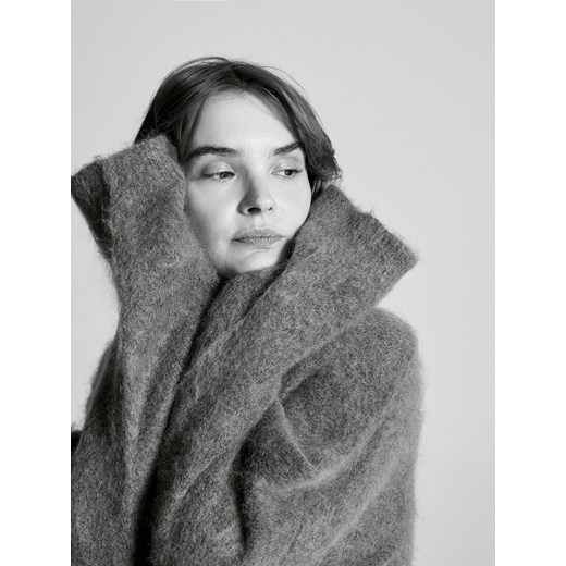 Reserved - Sweter z moherem i wełną - szary ze sklepu Reserved w kategorii Swetry damskie - zdjęcie 187353418