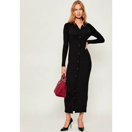 Calvin Klein Sukienka TENCEL RIB | z dodatkiem wełny ze sklepu Gomez Fashion Store w kategorii Sukienki - zdjęcie 187353929