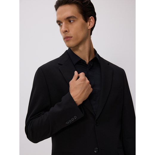 Reserved - Marynarka slim fit - czarny ze sklepu Reserved w kategorii Marynarki męskie - zdjęcie 187354929