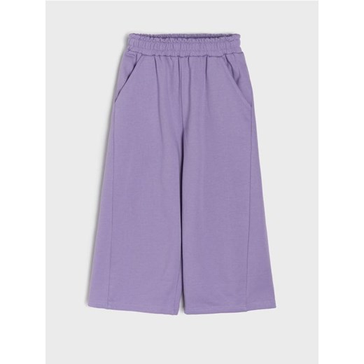 Sinsay - Spodnie dresowe wide leg - fioletowy ze sklepu Sinsay w kategorii Spodnie dziewczęce - zdjęcie 187355139