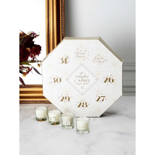 The Concept Factory Kalendarz w kolorze białym ze świecami - 31,5 x 31,5 cm ze sklepu Limango Polska w kategorii Świece i dyfuzory - zdjęcie 187355158