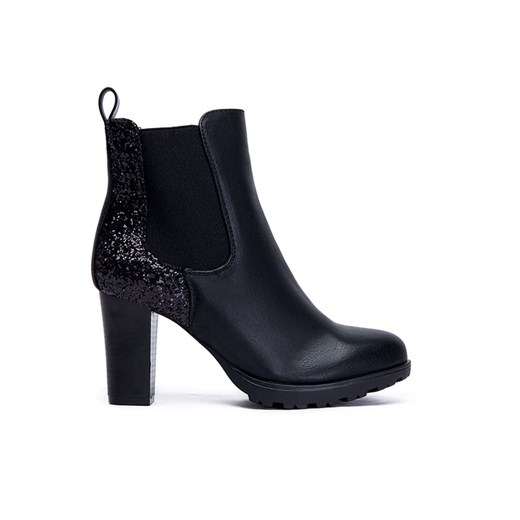 Foreverfolie Botki w kolorze czarnym ze sklepu Limango Polska w kategorii Botki - zdjęcie 187356637