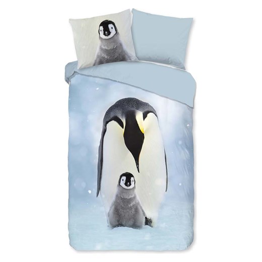 Good Morning Komplet pościeli flanelowej &quot;Pinga&quot; w kolorze błękitno-biało-szarym ze sklepu Limango Polska w kategorii Pościele - zdjęcie 187356686