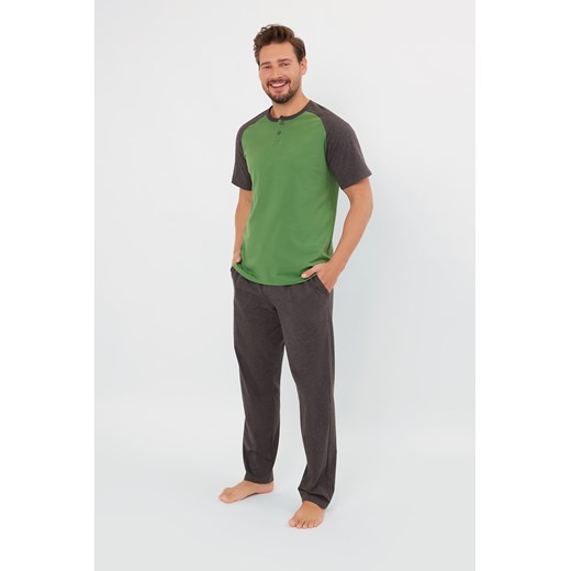Aleksander piżama męska krótki rękaw, długie spodnie ze sklepu italianfashion w kategorii Piżamy męskie - zdjęcie 187357577