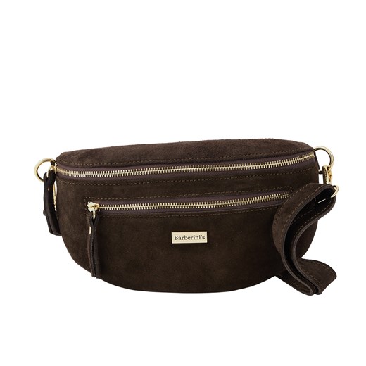 Zamszowa nerka damska Barberinis - Brązowa ciemna ze sklepu Barberinis w kategorii Nerki - zdjęcie 187357735