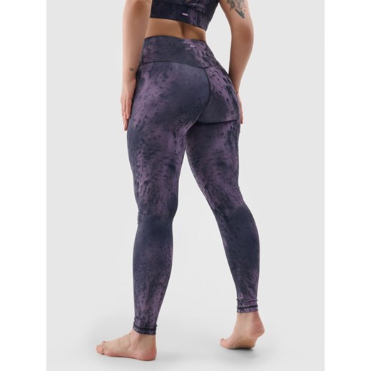 Damskie legginsy treningowe 4F 4FWSS24TFTIF236 - multikolor ze sklepu Sportstylestory.com w kategorii Spodnie damskie - zdjęcie 187358679