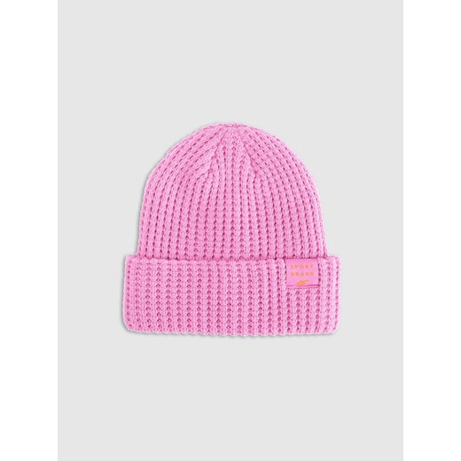 Dziewczęca czapka zimowa 4F 4FJRAW25ACAPF0810 - różowa ze sklepu Sportstylestory.com w kategorii Czapki dziecięce - zdjęcie 187358808