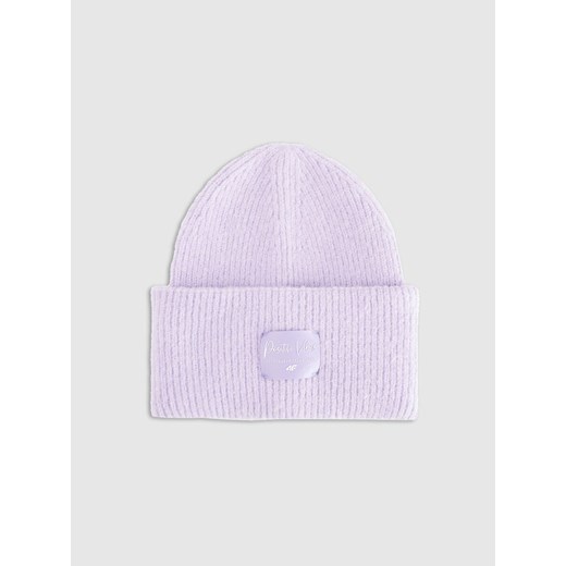 Dziewczęca czapka zimowa 4F 4FJRAW25ACAPF0811 - fioletowa ze sklepu Sportstylestory.com w kategorii Czapki dziecięce - zdjęcie 187358815