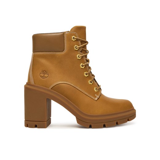 Botki Timberland Allington Heights Mid Lace Up TB0A2CKCEN11 Brązowy ze sklepu eobuwie.pl w kategorii Botki - zdjęcie 187359105