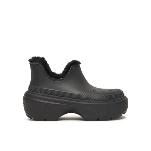 Śniegowce Crocs Stomp Lined Shorty Boot 210673 Czarny ze sklepu eobuwie.pl w kategorii Śniegowce damskie - zdjęcie 187359107
