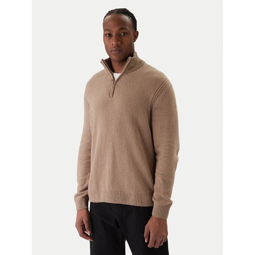 Jack & Jones Sweter Point 12287316 Beżowy Relaxed Fit ze sklepu MODIVO w kategorii Swetry męskie - zdjęcie 187359388