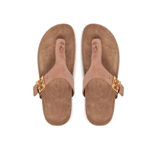 Tory Burch Japonki 150910 Beżowy ze sklepu MODIVO w kategorii Klapki damskie - zdjęcie 187359437