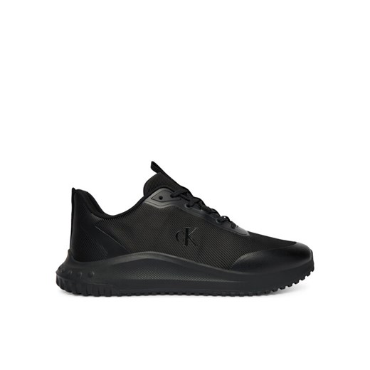 Calvin Klein Sneakersy Eva Runner Lace Up Mat Mix YM0YM01442 Czarny ze sklepu MODIVO w kategorii Buty sportowe męskie - zdjęcie 187359469