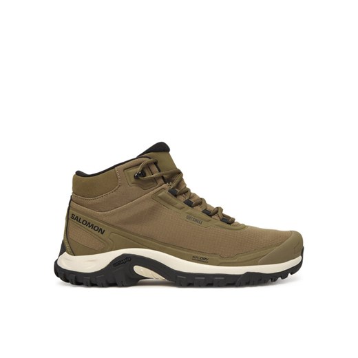Salomon Trekkingi Shelter Waterproof L47974000 Khaki ze sklepu MODIVO w kategorii Buty trekkingowe męskie - zdjęcie 187359486