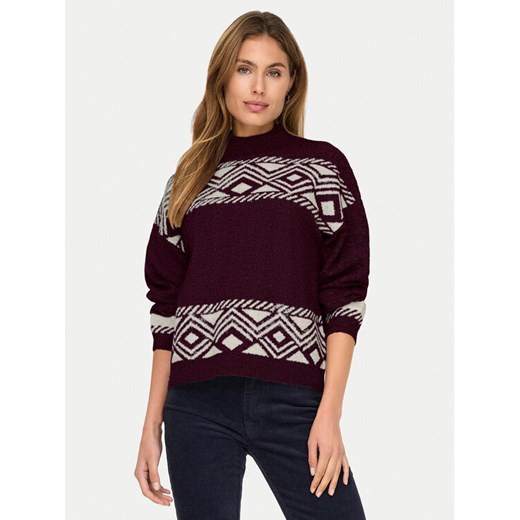 ONLY Golf Victoria 15321179 Fioletowy Regular Fit ze sklepu MODIVO w kategorii Swetry damskie - zdjęcie 187359509