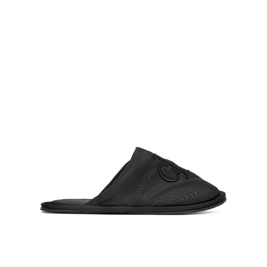 Calvin Klein Jeans Kapcie Slipper Satin Moire YW0YW02053 Czarny ze sklepu MODIVO w kategorii Kapcie damskie - zdjęcie 187359518