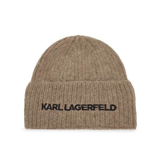 KARL LAGERFELD Czapka 246W3411 Beżowy ze sklepu MODIVO w kategorii Czapki zimowe damskie - zdjęcie 187359519