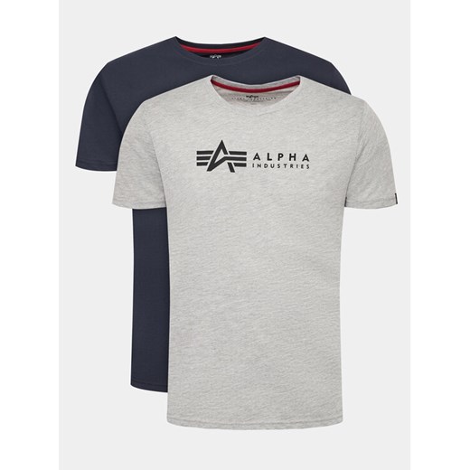 Alpha Industries Komplet t-shirtów Alpha Label 118534 Kolorowy Regular Fit ze sklepu MODIVO w kategorii T-shirty męskie - zdjęcie 187359559