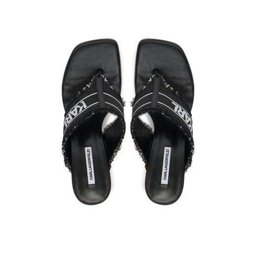 KARL LAGERFELD Japonki Panache II KL30104 Czarny ze sklepu MODIVO w kategorii Klapki damskie - zdjęcie 187359608