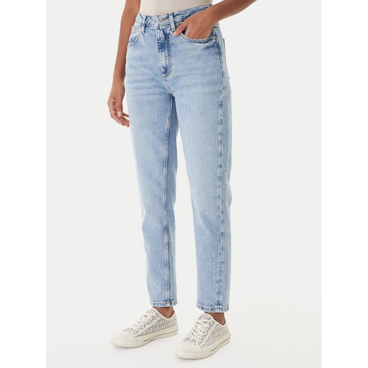 Guess Jeansy W2YA21 D4NH6 Niebieski Mom Fit ze sklepu MODIVO w kategorii Jeansy damskie - zdjęcie 187359637