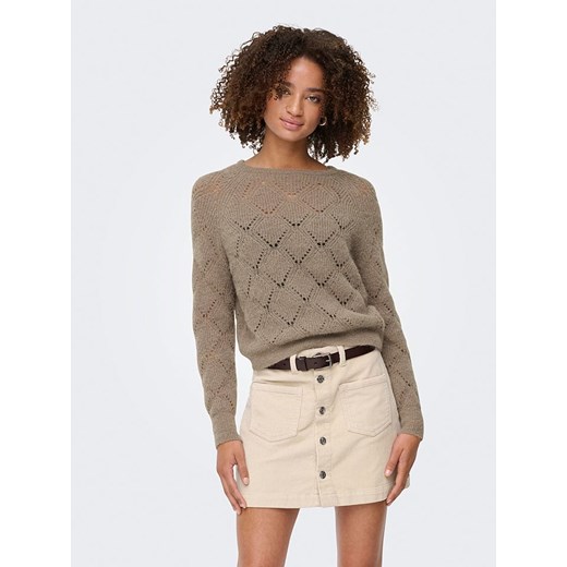 ONLY Sweter w kolorze szarobrązowym XL wyprzedaż Limango Polska