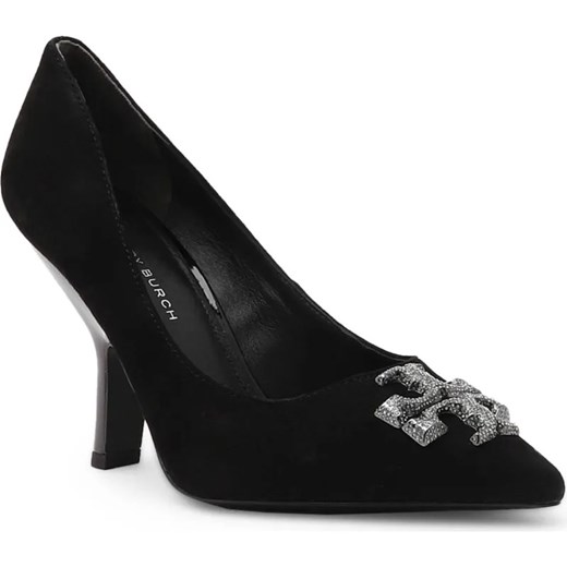 TORY BURCH Szpilki ELEANOR PAVE PUMP | zamsz ze sklepu Gomez Fashion Store w kategorii Czółenka - zdjęcie 187361406