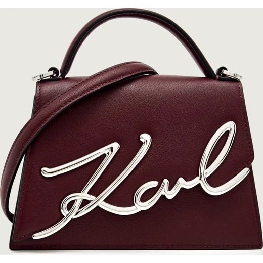 Karl Lagerfeld Skórzany kuferek k/signature 2.0 ze sklepu Gomez Fashion Store w kategorii Kuferki - zdjęcie 187362225