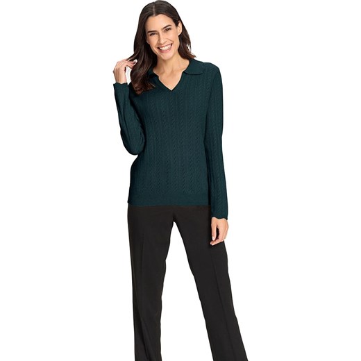 WITT WEIDEN Wełniany sweter w kolorze zielonym ze sklepu Limango Polska w kategorii Swetry damskie - zdjęcie 187362369