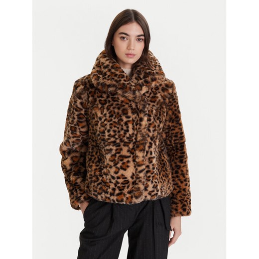 Morgan Futro 252-GDEO Brązowy Regular Fit ze sklepu MODIVO w kategorii Futra damskie - zdjęcie 187362639