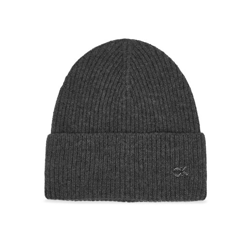 Calvin Klein Czapka Chunky K60K612873 Szary ze sklepu MODIVO w kategorii Czapki zimowe damskie - zdjęcie 187362647