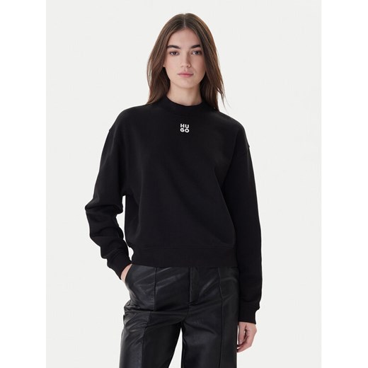 Hugo Bluza Daxandria 50527463 Czarny Relaxed Fit ze sklepu MODIVO w kategorii Bluzy damskie - zdjęcie 187362665