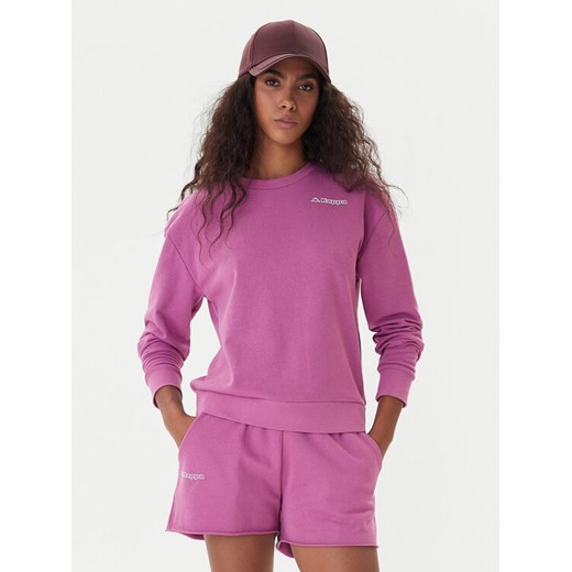 Kappa Bluza Logo Fekka 371M5EW Fioletowy Regular Fit ze sklepu MODIVO w kategorii Bluzy damskie - zdjęcie 187362666