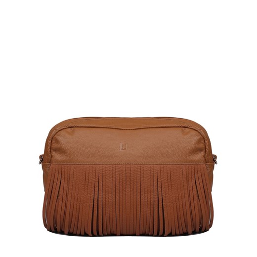 brązowa torebka damska skórzana na ramię Reni ze sklepu Słoń Torbalski w kategorii Listonoszki - zdjęcie 187362955