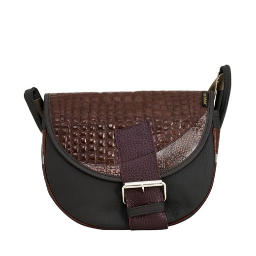 brązowa damska torebka listonoszka skórzana na ramię Freshman Mini ze sklepu Słoń Torbalski w kategorii Listonoszki - zdjęcie 187362975