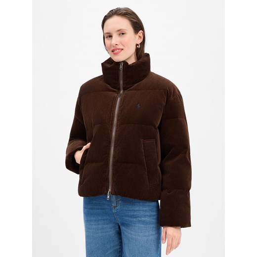 Polo Ralph Lauren Damska kurtka puchowa Kobiety Bawełna czekoladowy jednolity ze sklepu vangraaf w kategorii Kurtki damskie - zdjęcie 187363045