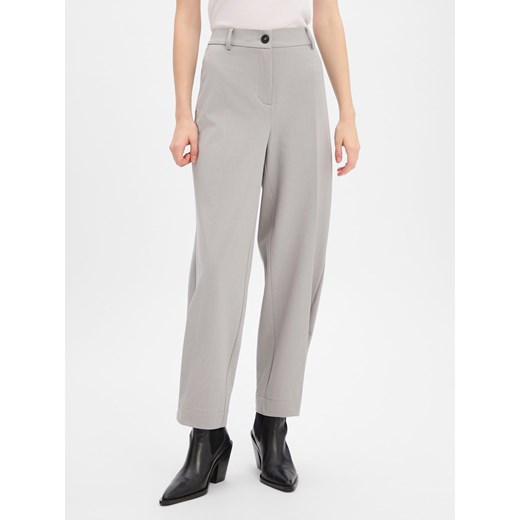 Opus Damskie spodnie materiałowe - Maiga fresh Kobiety jasny szary marmurkowy ze sklepu vangraaf w kategorii Spodnie damskie - zdjęcie 187363048