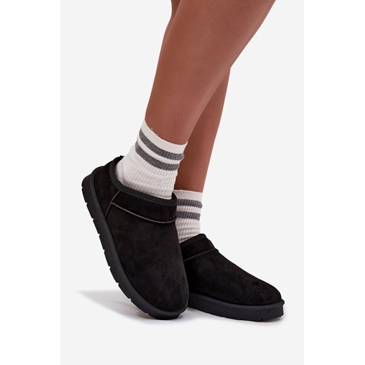 Damskie Śniegowce Ocieplane Futerkiem Czarne Serenne ze sklepu ZAZOO w kategorii Śniegowce damskie - zdjęcie 187363188