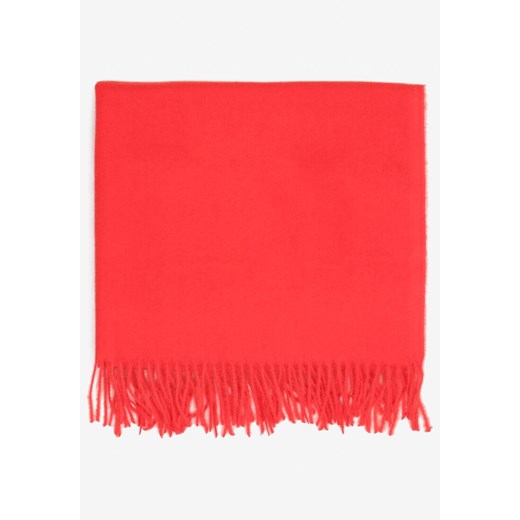 Czerwony Szalik Inglidyr ze sklepu born2be.pl w kategorii Szaliki i chusty damskie - zdjęcie 187363356