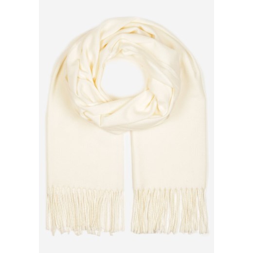 Kremowy Szalik Inglidyr ze sklepu born2be.pl w kategorii Szaliki i chusty damskie - zdjęcie 187363368