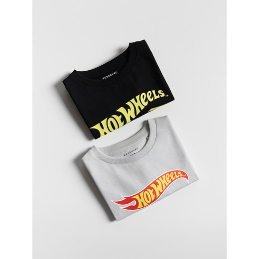 Reserved - Longsleeve Hot Wheels 2 pack - czarny ze sklepu Reserved w kategorii T-shirty chłopięce - zdjęcie 187363796