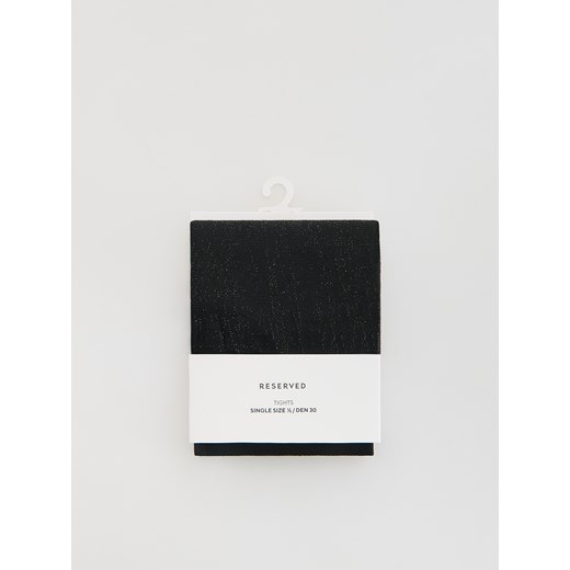 Reserved - Rajstopy z metalizowaną nitką 30 DEN - czarny ze sklepu Reserved w kategorii Rajstopy - zdjęcie 187363896