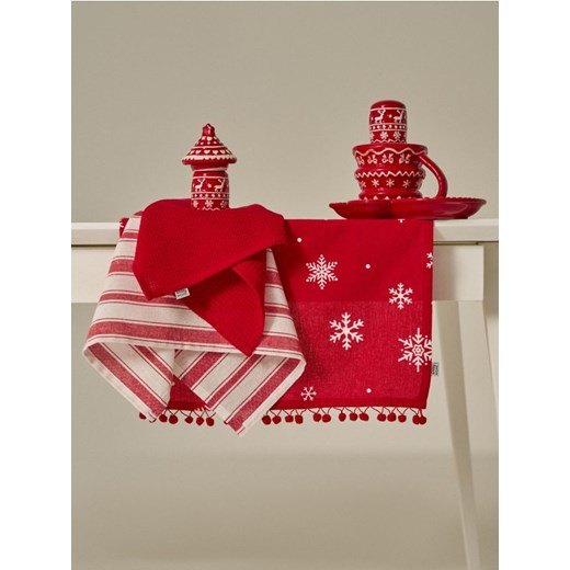 Sinsay - Ścierki kuchenne 3 pack - czerwony ze sklepu Sinsay w kategorii Fartuchy kuchenne - zdjęcie 187364597